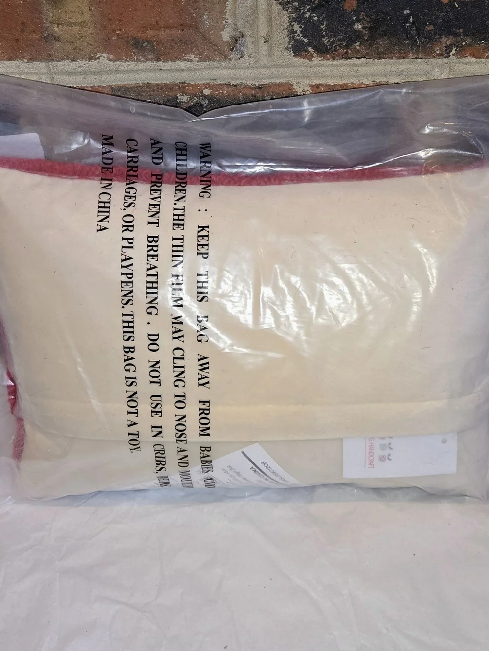 Red Reindeer Hooked Holiday Pillow - Pack of 3